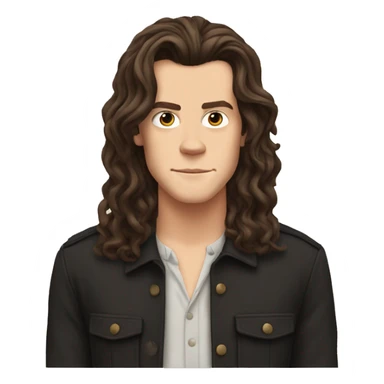 Harry Styles with long hair sticker