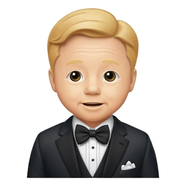 Mickey Rooney with suit with bow tie sticker