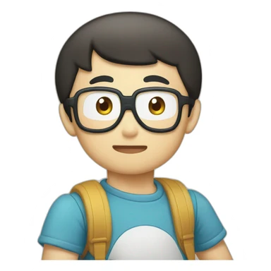 doremon and nobita sticker