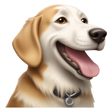 a happy elon musk dog sticker