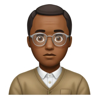 diddy with glasses but white sticker