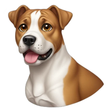 Dog American staff sticker