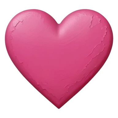 pink heart on canvas paint  sticker