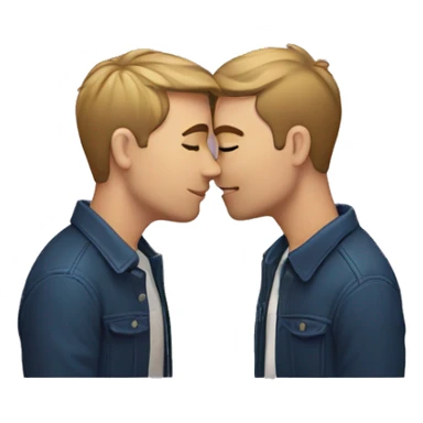 A gay couple Kissing sticker