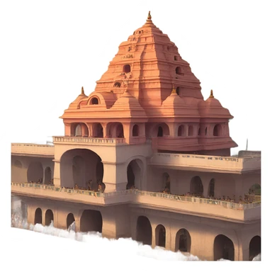 Haridwar ashram next to overpass motorway sticker