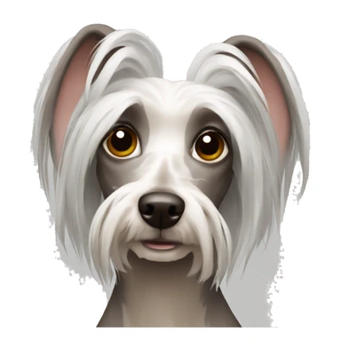 Chinese crested dog sticker