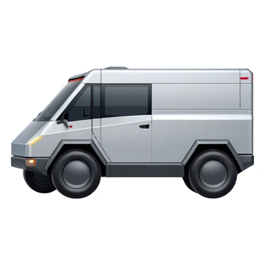 Tesla Cybertruck - Tesla (Model Year: 2022) (Iconic colour: Silver) sticker