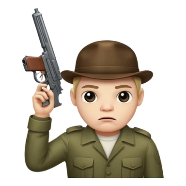 bufo with a gun to his head cause he wants to end it all sticker