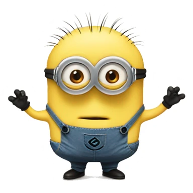 Minions holding hands sticker