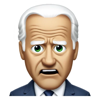 very angry joe biden sticker