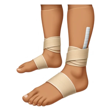 Persona con un Pie con venda sticker