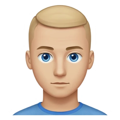 Guy in 20/30s with dirty blonde buzzcut and blue eyes (like rafe Cameron/drew starkey) sticker