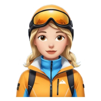 Woman Skiing, Background Matterhorn Matterhorn sticker