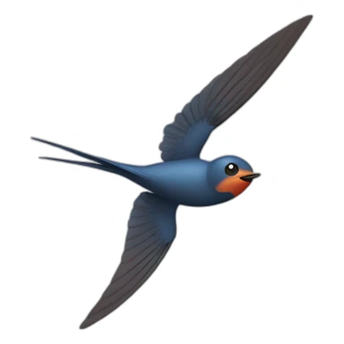 swallows fly swooping sticker