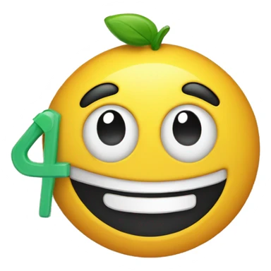 A reusable scrap item with a smiling emoji on it sticker