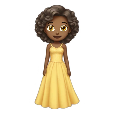 Girl in a prom dress  sticker