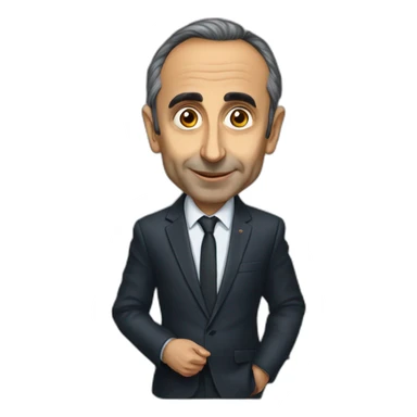 Eric zemmour avec une djelaba sticker