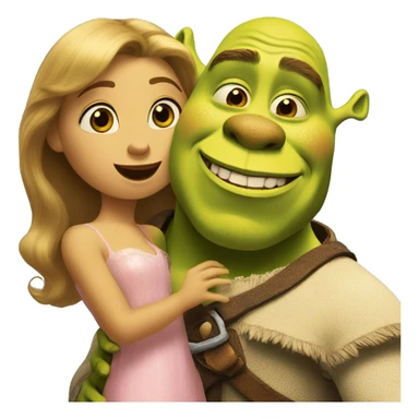 Shrek qui envoie un bisou  sticker
