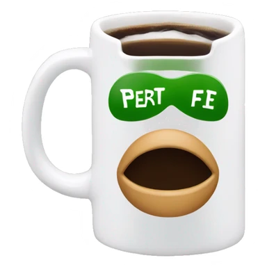 mug with Central Perk sign sticker