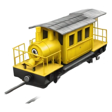 a little yellow narrow-gauge railway sticker