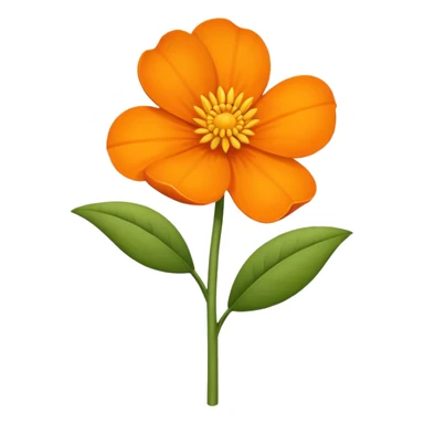 Flor de cempasúchil con tallo sticker