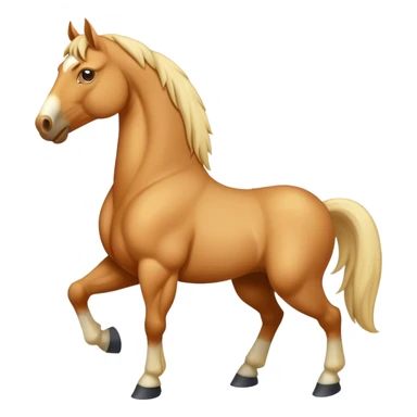 Tan horse with body ￼￼ sticker