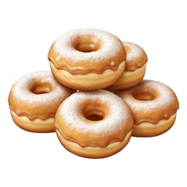 Mini sugar covered donut holes  sticker