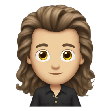 harry styles with long hair  sticker