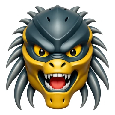 smiling predator from movie predator sticker