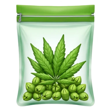 weed buds pack zip transparent sticker