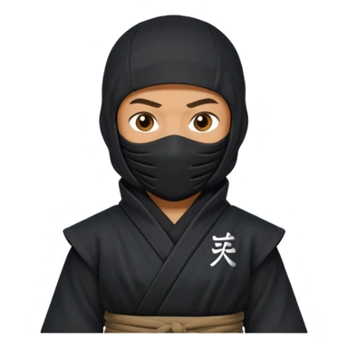 Ninja with MB written on it sticker