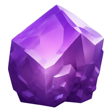 a Minecraft / animated looking amethyst shard sticker