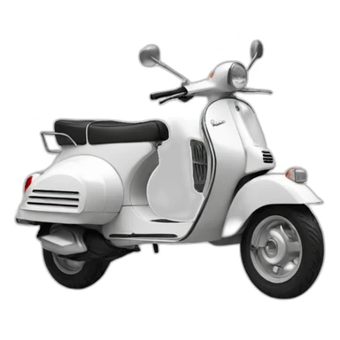 vespa white sticker