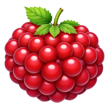bright red blackberry fruit sticker