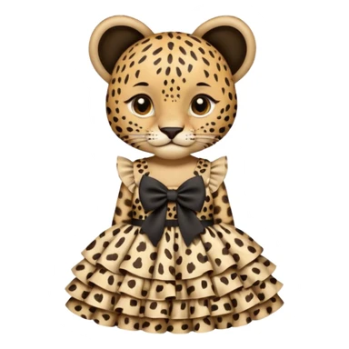 Leopard lolita dress, only dress sticker
