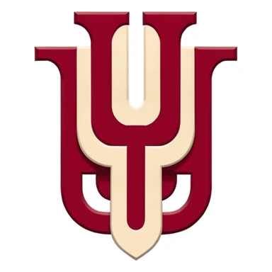 Indiana university logo IU sticker