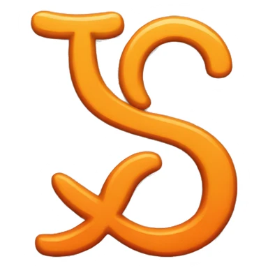 orange normally ampersand sticker