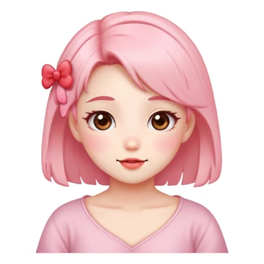 kawaii girl in love sticker