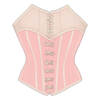 Vintage pink pastel corset sticker