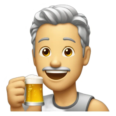 Chat qui boit de la bière sticker