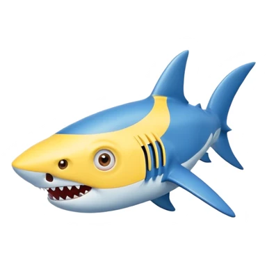 A minion and a shark combined sticker