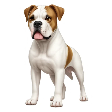 American Bulldog Dog Breed Full Body sticker