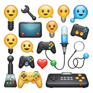 create an emoji pack for a discord server with this description Initially, ADN-13 began as a private Discord server for three scientists. They discovered that gaming sessions and informal communication revealed cognitive potential better than any laboratory tests.  sticker