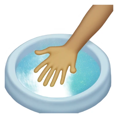 Washing glitter down the shower drain sticker