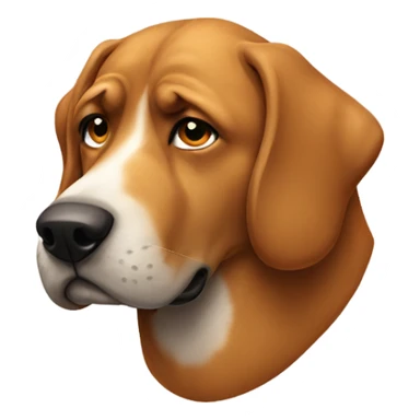 Big dog resting sticker