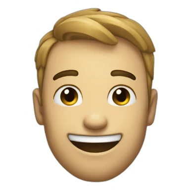 smirk emoji with hang 10 hand sticker