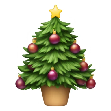 christmas tree with onions as ornaments  sticker
