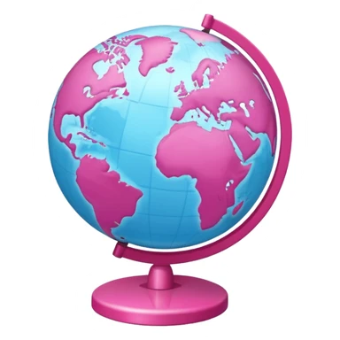 mix light pink dark pink and white girly globe with WWW in big letters under it.
It looks like an internet bar icon. sticker