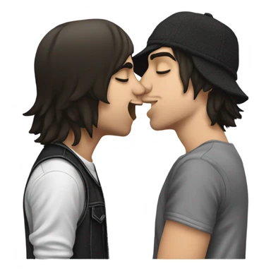 Vic Fuentes kissing kellin quinn sticker