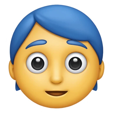 Verificación azul con un chulito blanco  que el emoji sea redondo y sin cara sticker